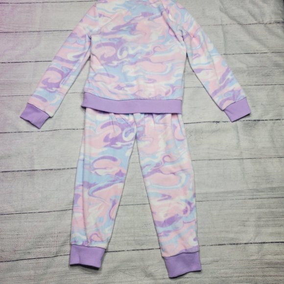 Juicy Couture Girls Track Suit Size 6 Pink, Purple, White Tye-dye - Picture 12 of 13